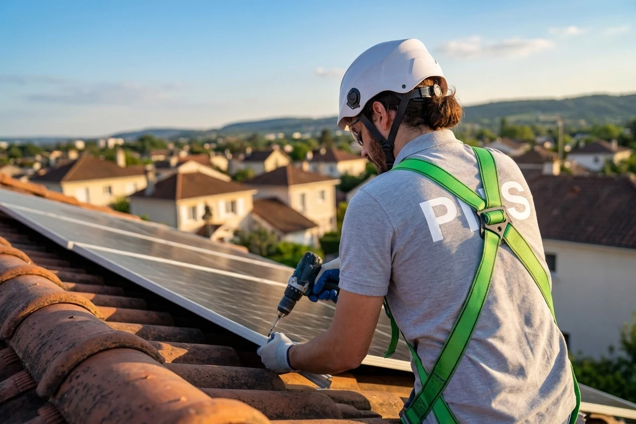Panneaux solaires dans le Finistère